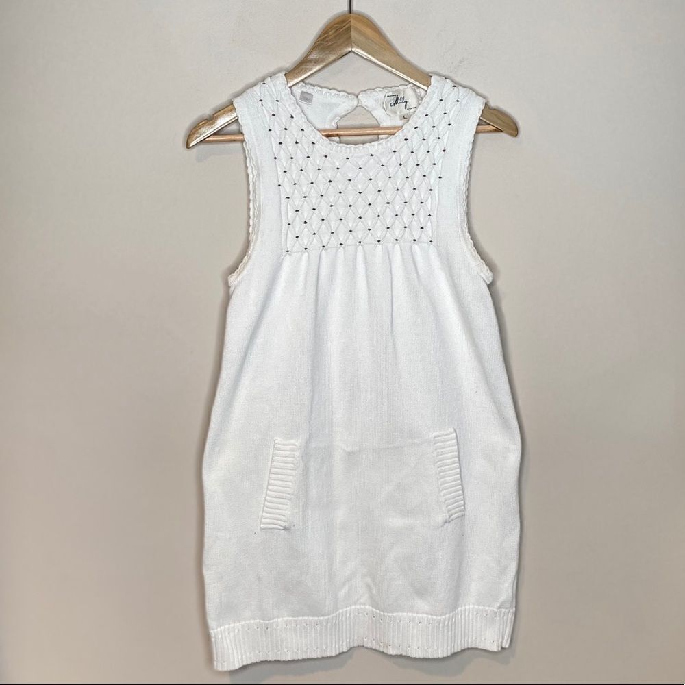 Milly New York White Sleeveless Knit Tunic